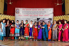 Youth and the elderly jointly singing Konkani songs