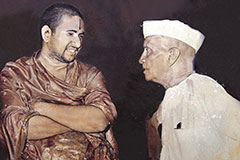 Sri Sujir C. V. Nayak, major donor with Inaugurator of the Sujir C. V. Nayak hall Sri Sudheendra Theertha Swami Maharaj 19/02/1967